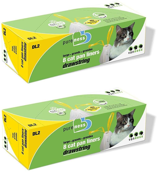 Van Ness Drawstring Cat Litter Pan Liners, Large Animals & Pet Supplies > Pet Supplies > Cat Supplies > Cat Litter Box Liners Van Ness   
