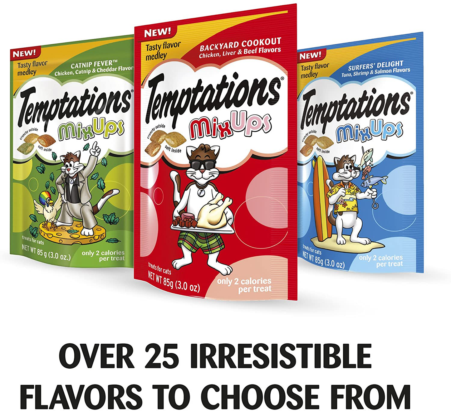 Temptations Cat Treats Variety Bundle, (3) 16 Oz. Tubs Animals & Pet Supplies > Pet Supplies > Cat Supplies > Cat Treats Temptations   