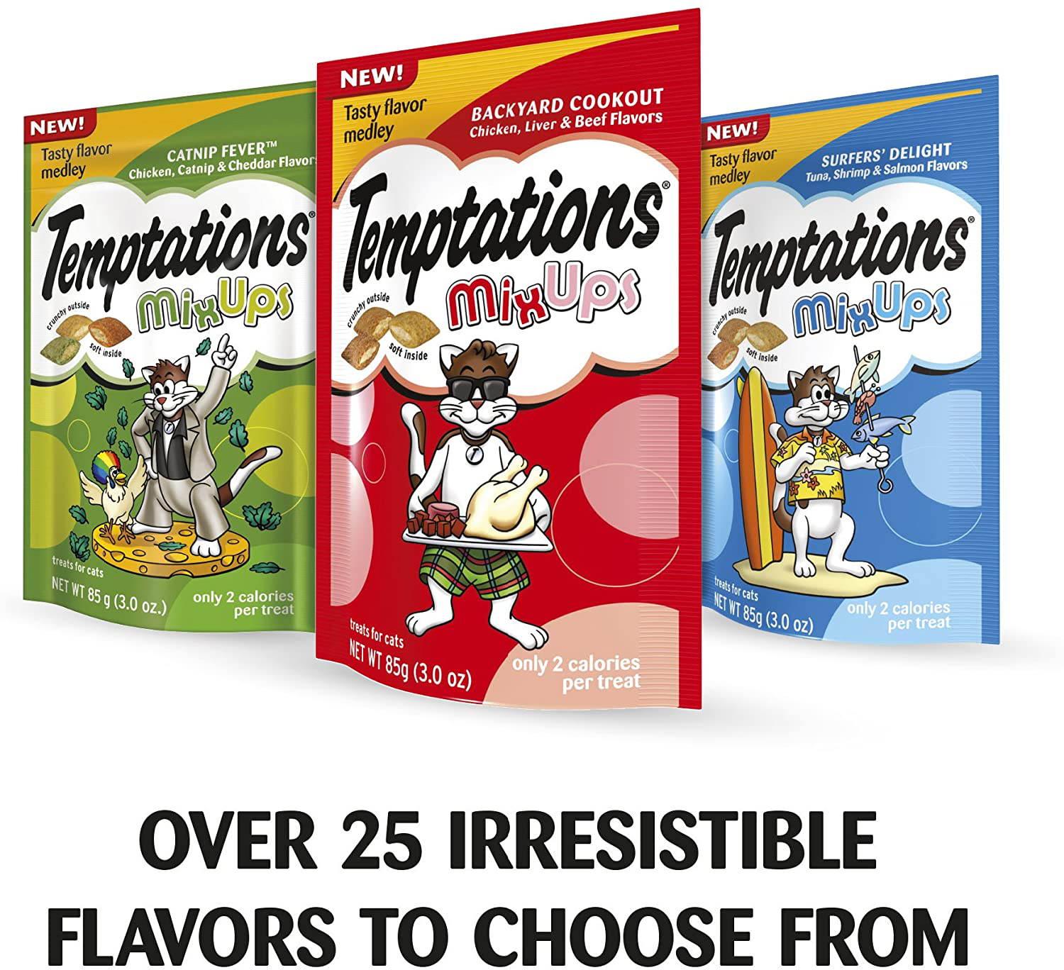Temptations Cat Treats Variety Bundle, (3) 16 Oz. Tubs Animals & Pet Supplies > Pet Supplies > Cat Supplies > Cat Treats Temptations   