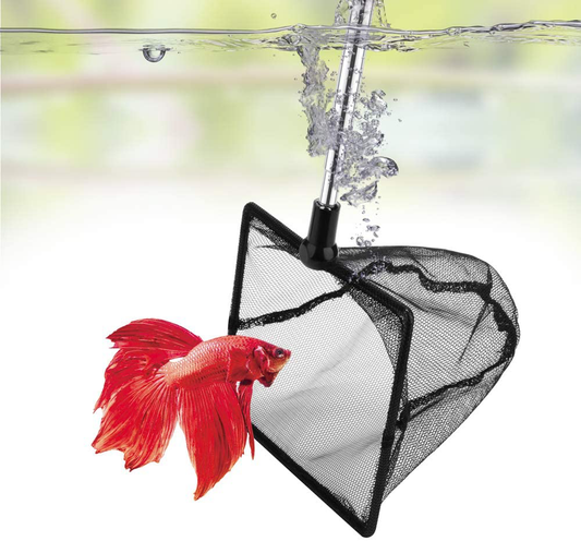Datoo Aquarium Fish Net for Betta Fish Tank Nano Nylon Net with Extendable Handle, 1 Yr Warranty