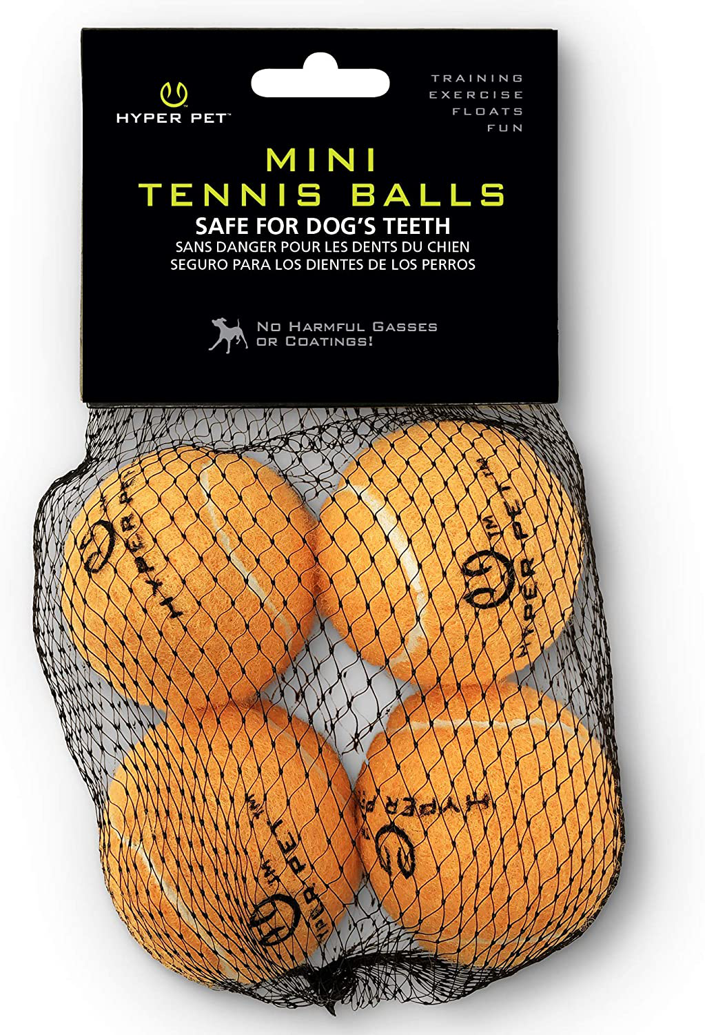 Hyper Pet Tennis Balls for Dogs (Dog Ball Dog Toys for Exercise, Hyper Pet K9 Kannon K2 & Hyper Pet Ball Launcher) Interactive Dog Toys for Large Dogs, Medium Dogs & Small Dogs - 2 Size Options