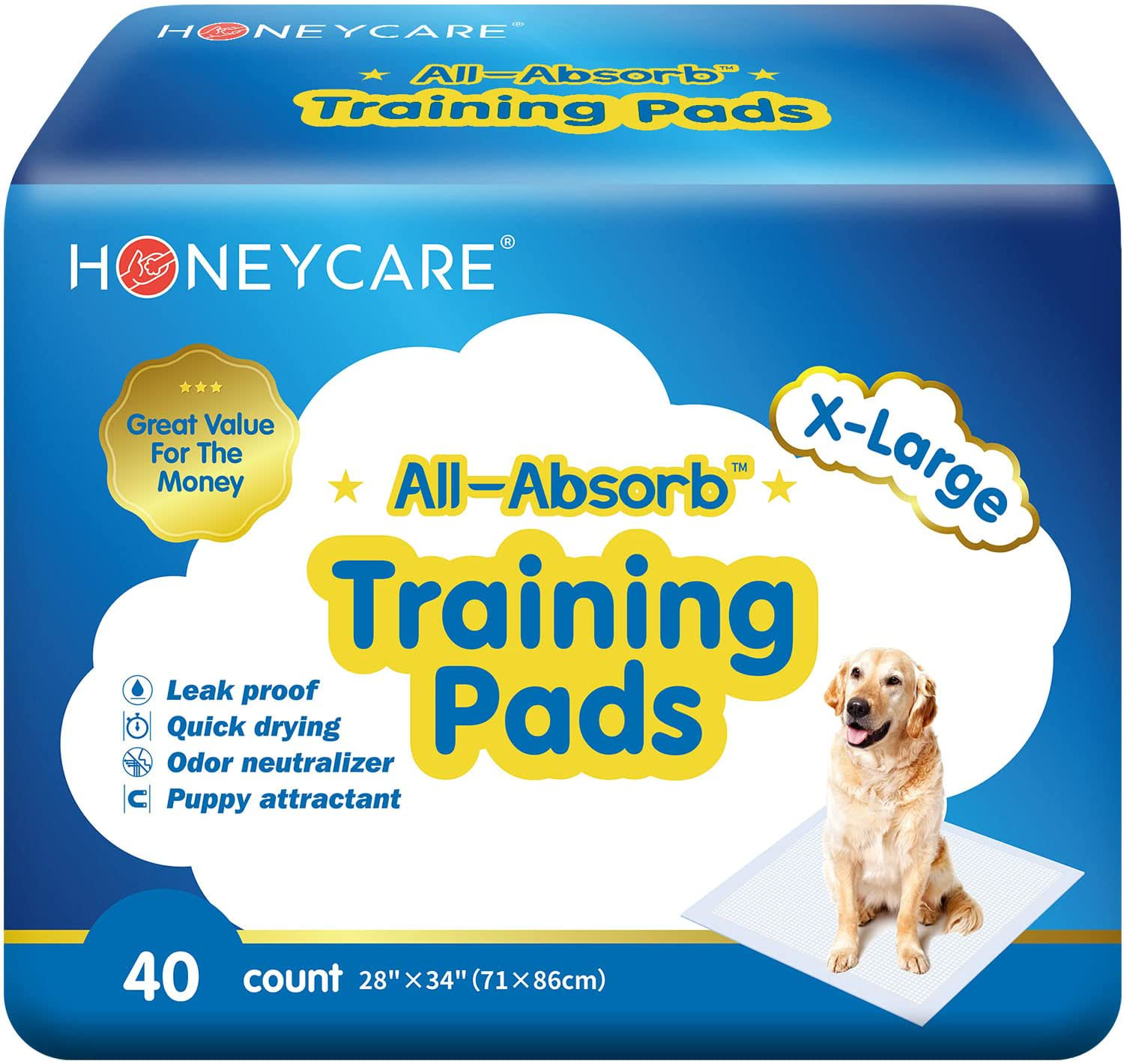 All-Absorb Extra Large Training Pads 28-Inch by 34-Inch Animals & Pet Supplies > Pet Supplies > Dog Supplies > Dog Diaper Pads & Liners All-Absorb   