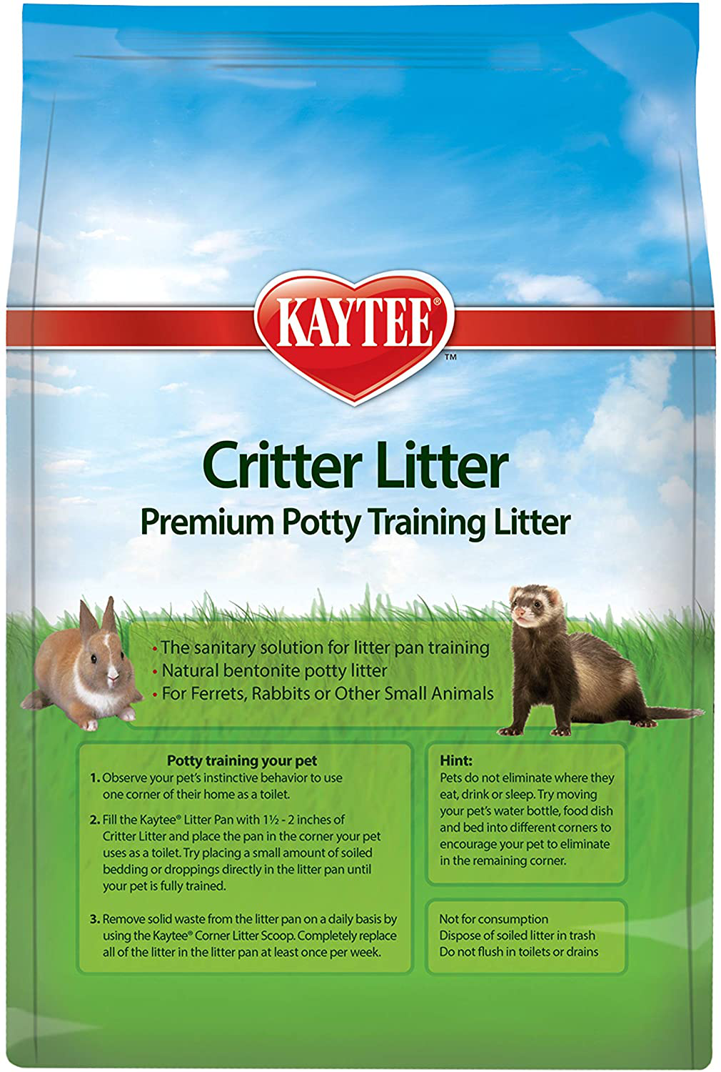 Kaytee Critter Litter Small Animal Premium Potty Training Litter Animals & Pet Supplies > Pet Supplies > Small Animal Supplies > Small Animal Bedding Kaytee   