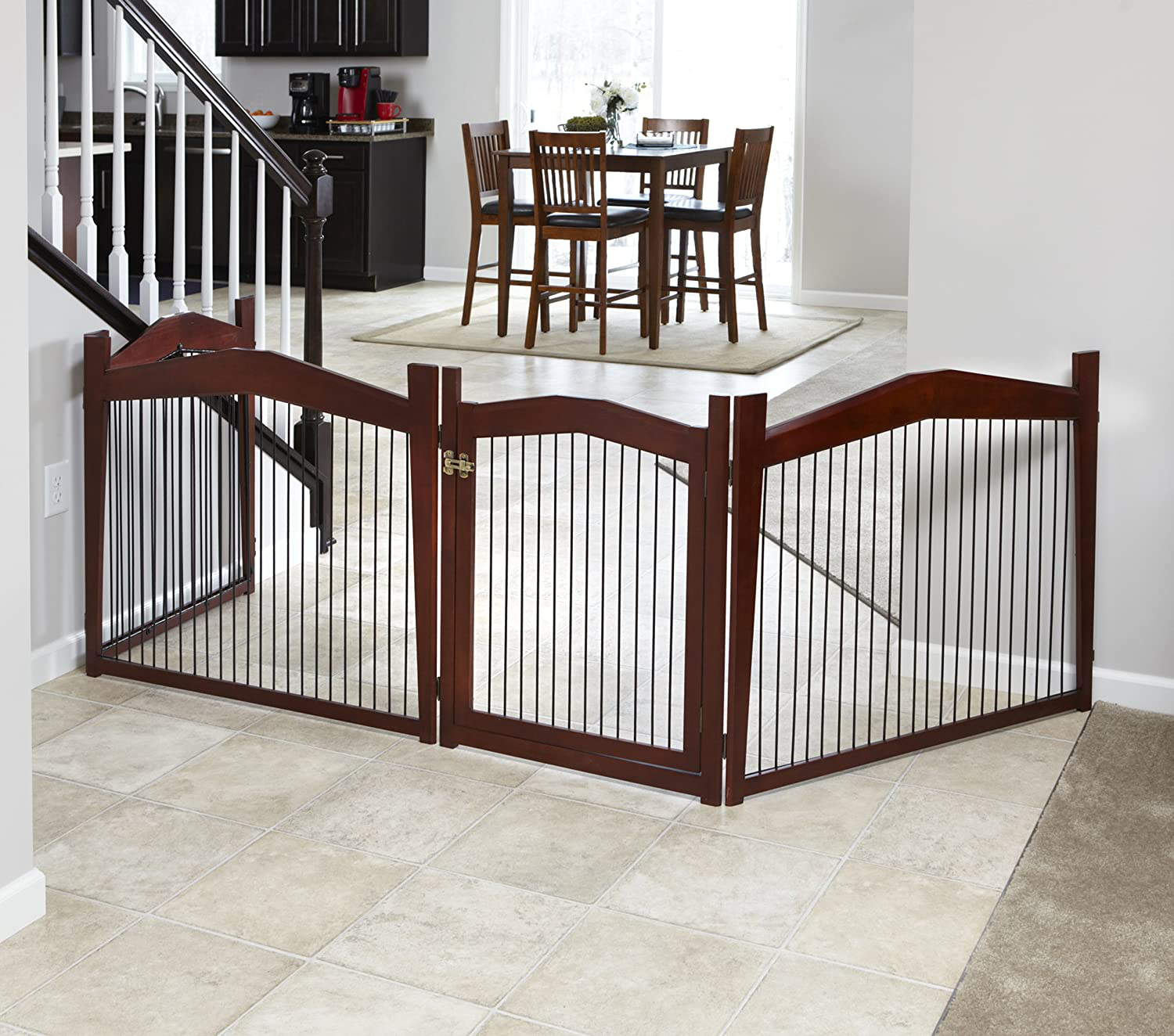 Merry Pet 2-In-1 Configurable Pet Crate and Gate, Brown, Large Animals & Pet Supplies > Pet Supplies > Dog Supplies > Dog Kennels & Runs Merry Pet   