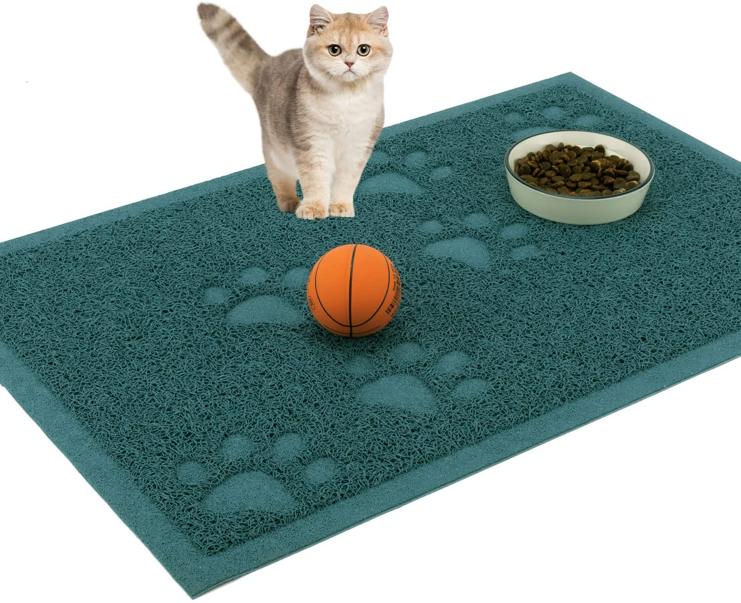 URDOGSL Cat Litter Mat, Premium Durable Cat Litter Trapping Mat for Litter Boxes, Water Resistant and Scatter Control Cat Feeding Mat, Non-Slip Backing, Easy to Clean