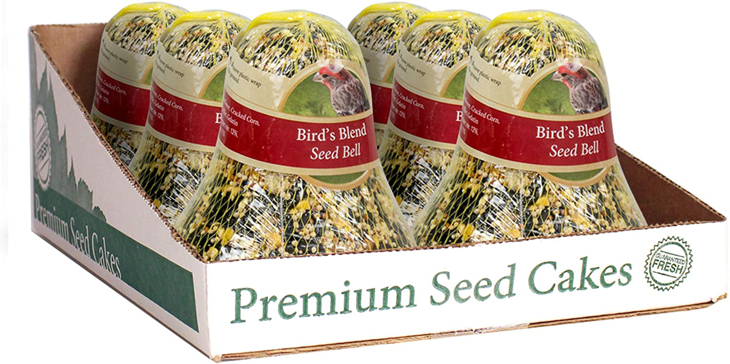 Heath Outdoor Products SC-11 14-Ounce Birds Blend Seed Cake Bell, 6-Pack Animals & Pet Supplies > Pet Supplies > Bird Supplies > Bird Treats Heath Outdoor Products   