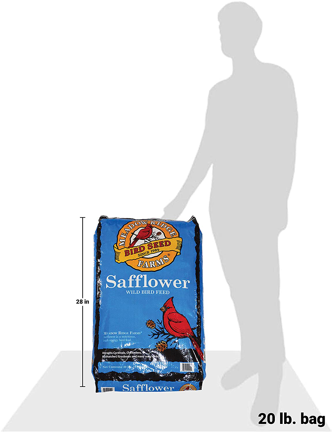 Meadow Ridge Farms Safflower Bird Feed Animals & Pet Supplies > Pet Supplies > Bird Supplies > Bird Food Meadow Ridge Farms   