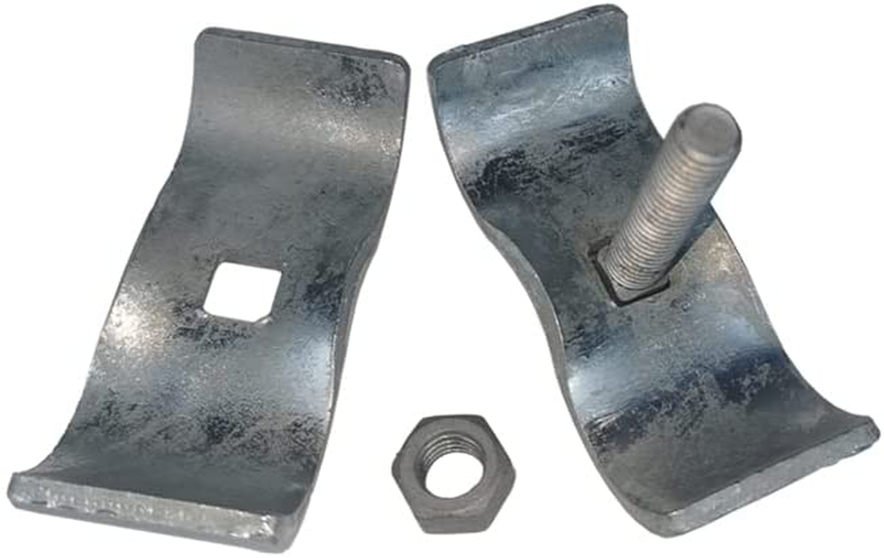 AIPOR Chain Link Fence Panel Clamps ~ Dog Kennel Clamps: for 1-3/8" Chain Link Fence Pipe Panel Frames. for Dog Kennels/Dog Runs, or Temporary Chain Link Fence. Saddle Clamps (8 Set)