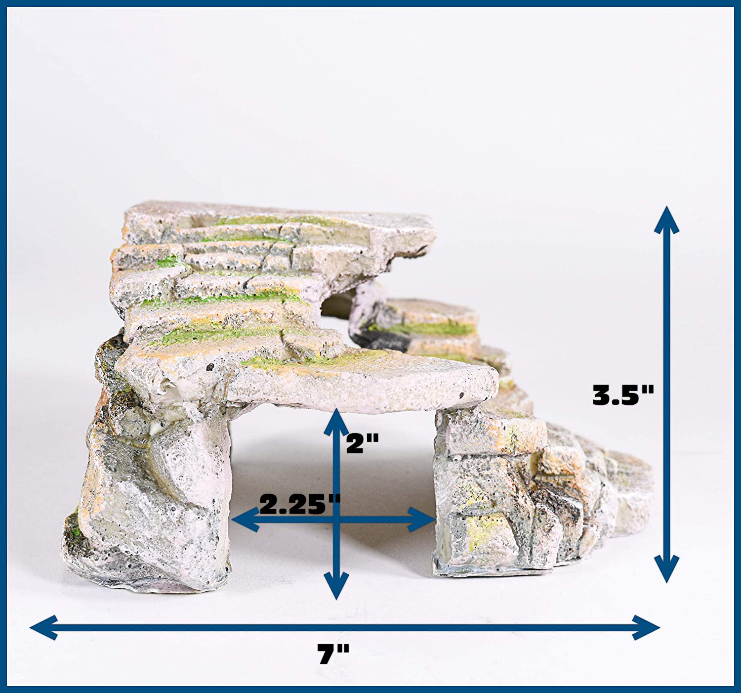 Penn-Plax Reptology Shale Step Ledge for Aquariums & Terrariums, Adds Hiding Spots, Swim Throughs, Basking Ledges for Fish, Reptiles, Amphibians, and Small Animals Animals & Pet Supplies > Pet Supplies > Reptile & Amphibian Supplies > Reptile & Amphibian Habitat Accessories Penn-Plax   