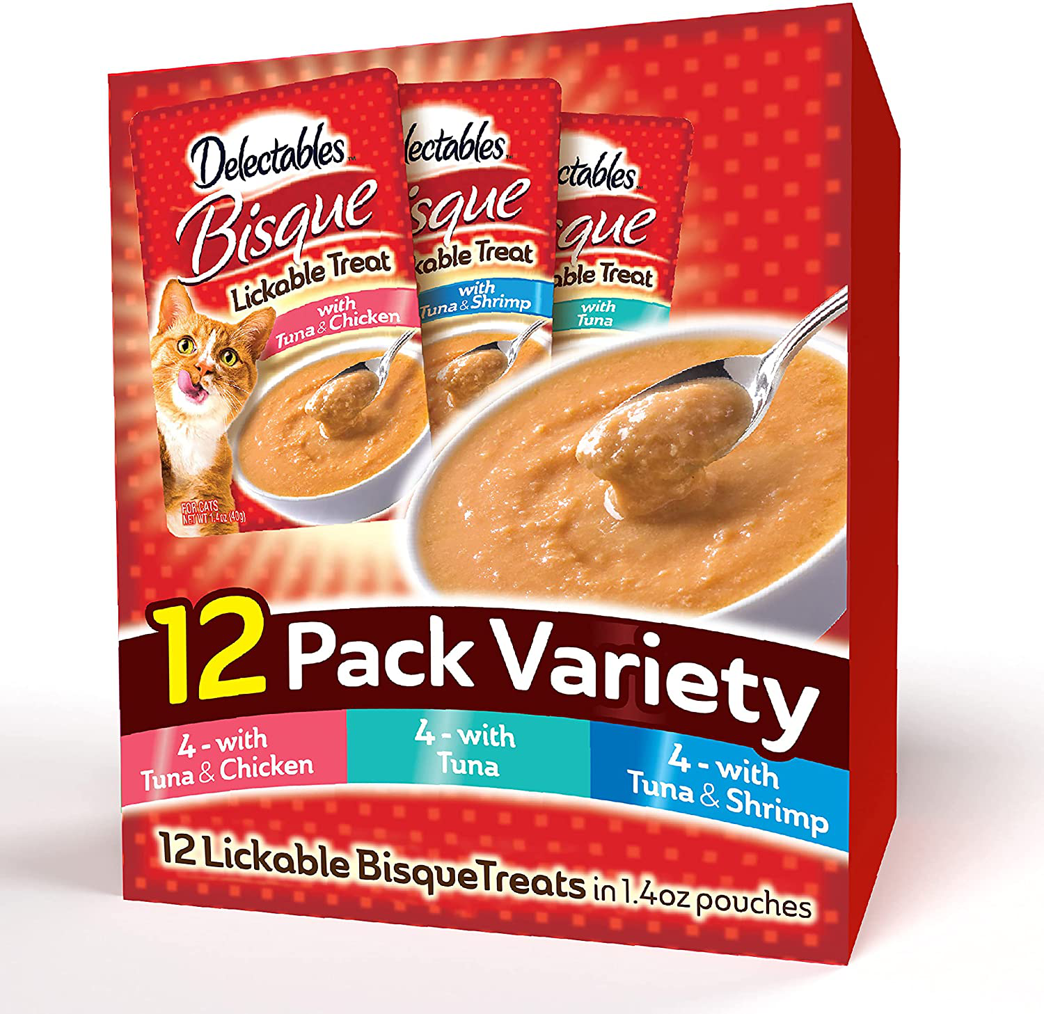 Hartz Delectables Bisque Lickable Wet Cat Treats for Adult & Senior Cats, Multiple Flavors Animals & Pet Supplies > Pet Supplies > Cat Supplies > Cat Treats Hartz   