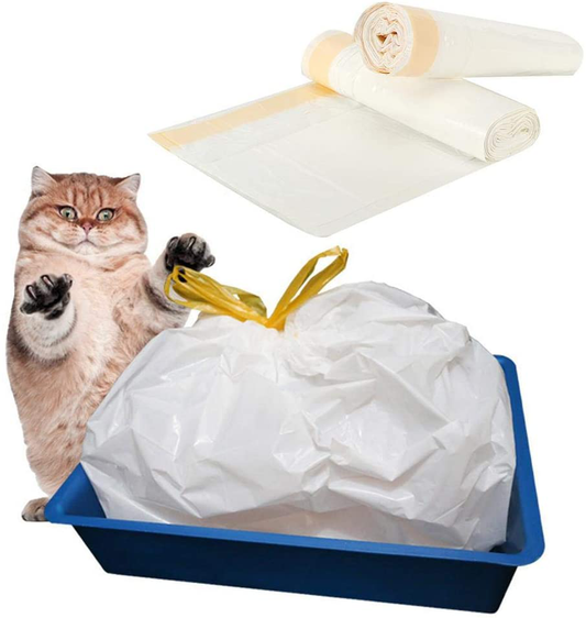 Cat Litter Box Liners, Cat Litter Pan Bags with Drawstring Pet Cat Supplies Drawstring Pet Waste Bags (2 Packs) (M) Animals & Pet Supplies > Pet Supplies > Cat Supplies > Cat Litter Box Liners Sumoo Medium  