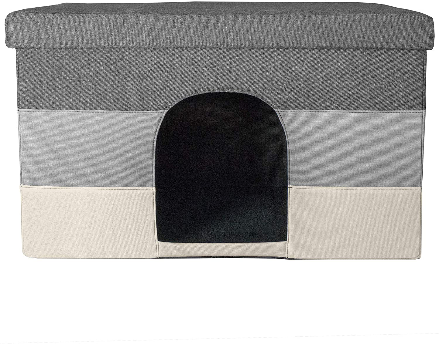 Furhaven Pet House for Cats, Kittens, and Small Dogs - Ottoman Footstool Dog House and Storage, Felt Cubby Cat Bed House, and More Animals & Pet Supplies > Pet Supplies > Dog Supplies > Dog Houses Furhaven Pet Products, Inc.   