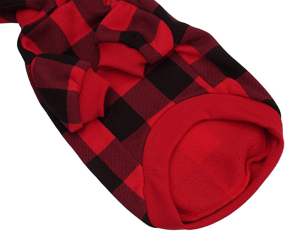 Plaid Dog Hoodie Pet Clothes Sweaters with Hat Animals & Pet Supplies > Pet Supplies > Dog Supplies > Dog Apparel Best4cat   