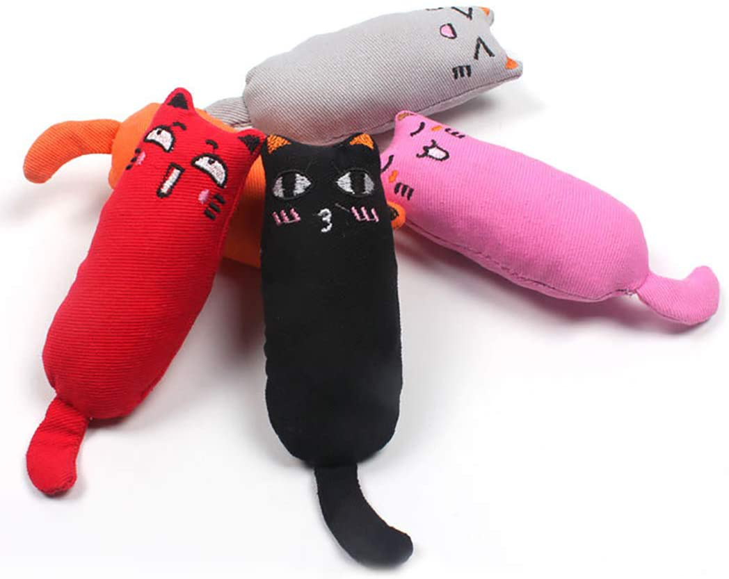 Legendog 5Pcs Catnip Toy, Cat Chew Toy Bite Resistant Catnip Toys for Cats,Catnip Filled Cartoon Mice Cat Teething Chew Toy Animals & Pet Supplies > Pet Supplies > Cat Supplies > Cat Toys Legendog   