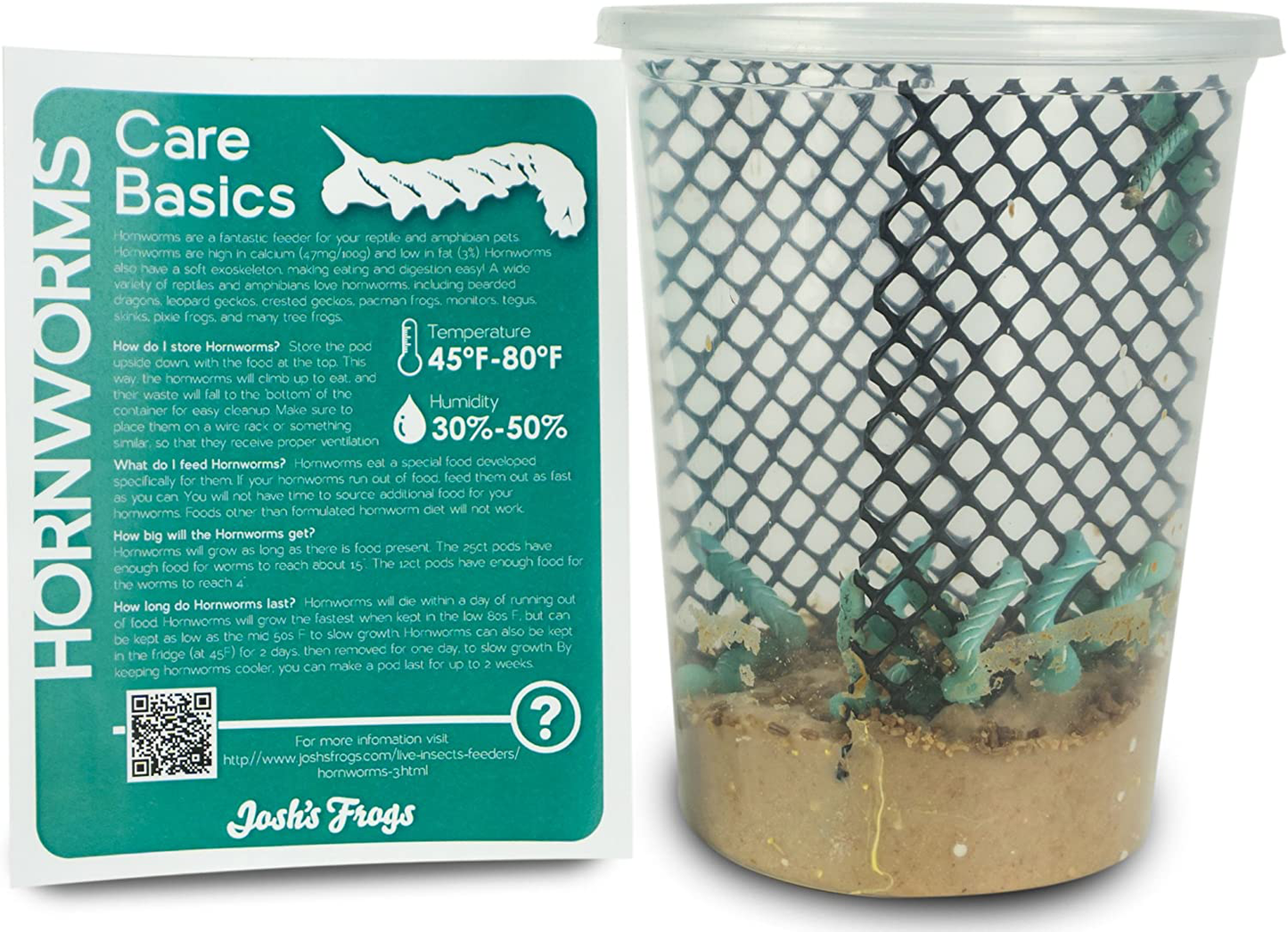 Josh'S Frogs Hornworms Habitat Cups Animals & Pet Supplies > Pet Supplies > Reptile & Amphibian Supplies > Reptile & Amphibian Food Josh's Frogs 12 Count (Pack of 1)  