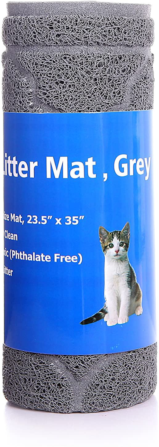 All-Absorb Cat Litter Mat, Large, Grey Animals & Pet Supplies > Pet Supplies > Cat Supplies > Cat Litter Box Mats HONEY CARE   