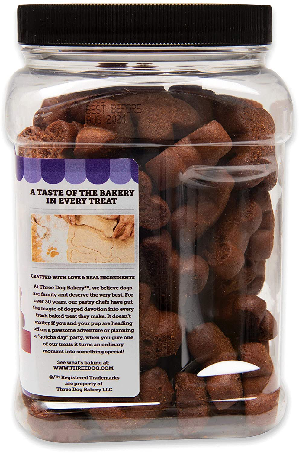 Three Dog Bakery Grain Free Soft Baked Meaty Wafers for Dogs, 26 Oz Animals & Pet Supplies > Pet Supplies > Dog Supplies > Dog Treats Three Dog Bakery   