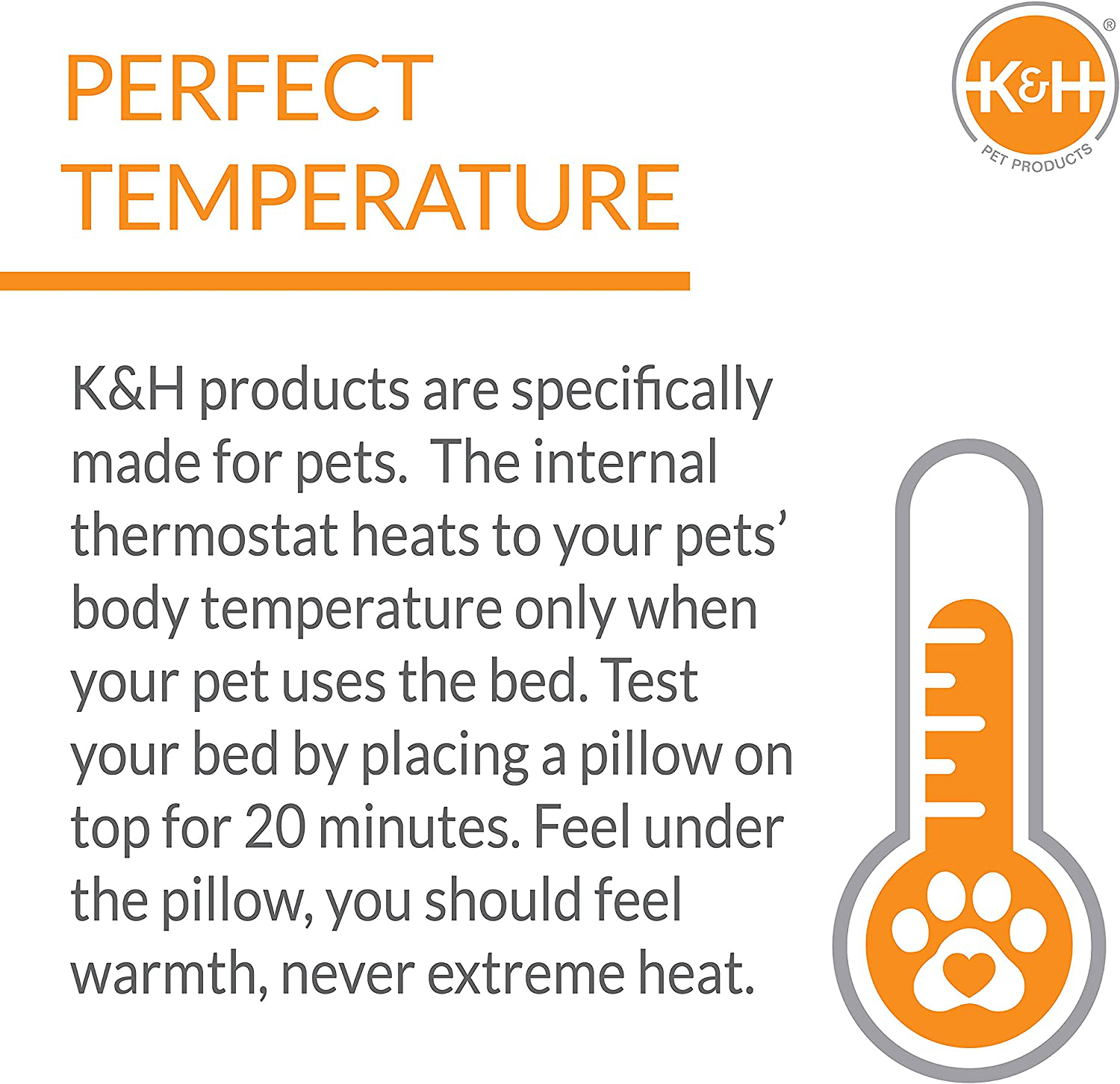 K&H Pet Products Thermo-Plush Pad Indoor Heated Pet Bed for Dogs & Cats