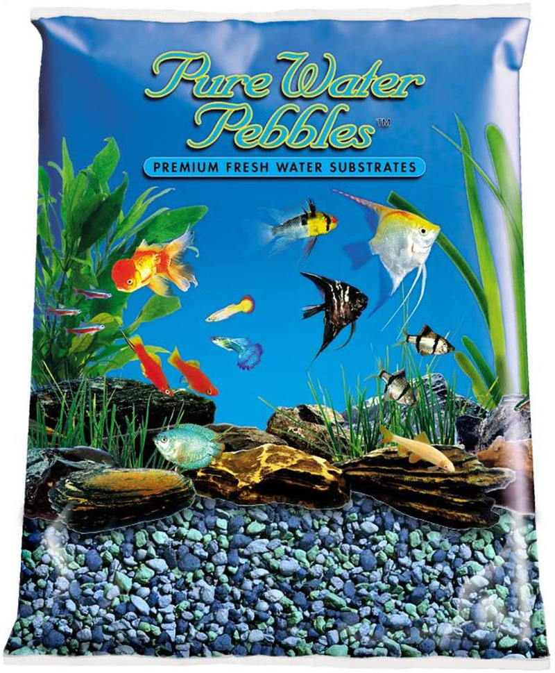 Pure Water Pebbles Aquarium Gravel, 25-Pound, Blue Lagoon Animals & Pet Supplies > Pet Supplies > Fish Supplies > Aquarium Gravel & Substrates Pure Water Pebbles   