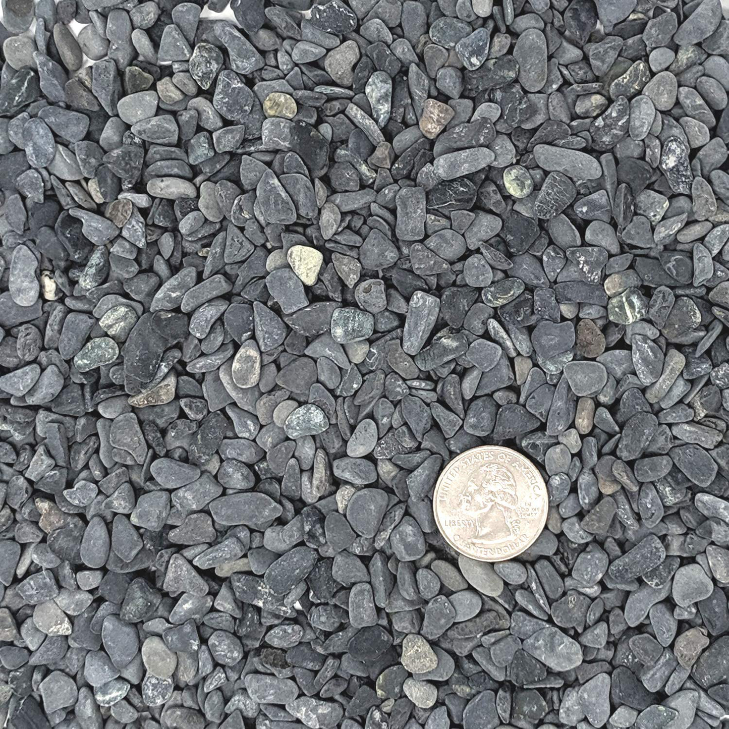 Midwest Hearth Natural Decorative Gray Bean Pebbles 1/5" Size (2-Lb Bag)