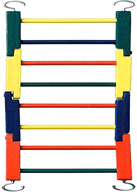 Prevue Pet Products BPV01140 Carpenter Creations Bendable Wood 4-Section Bird Ladder, 15-Inch, Colors Vary Animals & Pet Supplies > Pet Supplies > Bird Supplies > Bird Ladders & Perches Prevue Pet Products   
