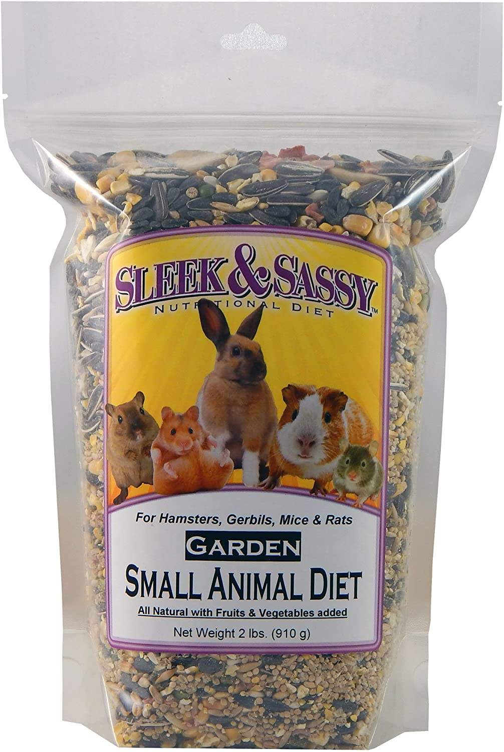 Garden Small Animal Food for Hamsters, Gerbils, Mice & Rats Animals & Pet Supplies > Pet Supplies > Small Animal Supplies > Small Animal Food SLEEK & SASSY NUTRITIONAL DIET   