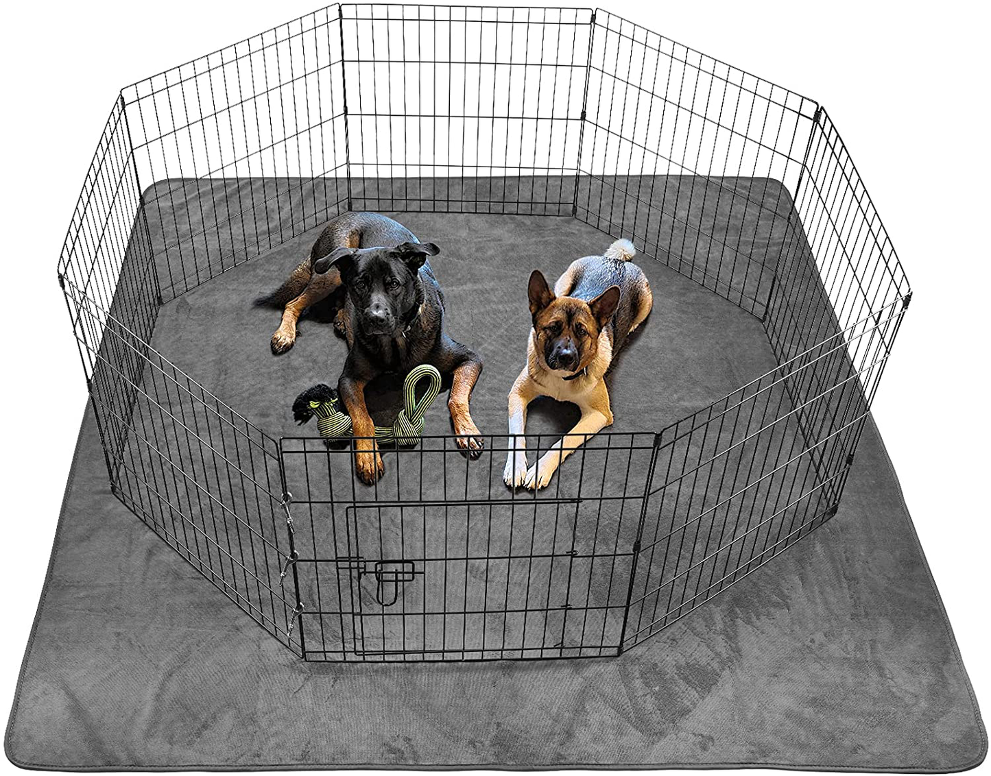 Dog Pee Pad Washable-Extra Large 72X72/65X48 Instant Absorb Training Pads Non-Slip Pet Playpen Mat Waterproof Reusable Floor Mat for Puppy/Senior Dog Whelping Incontinence Housebreaking Animals & Pet Supplies > Pet Supplies > Dog Supplies > Dog Kennels & Runs PICK FOR LIFE 72"x72"  