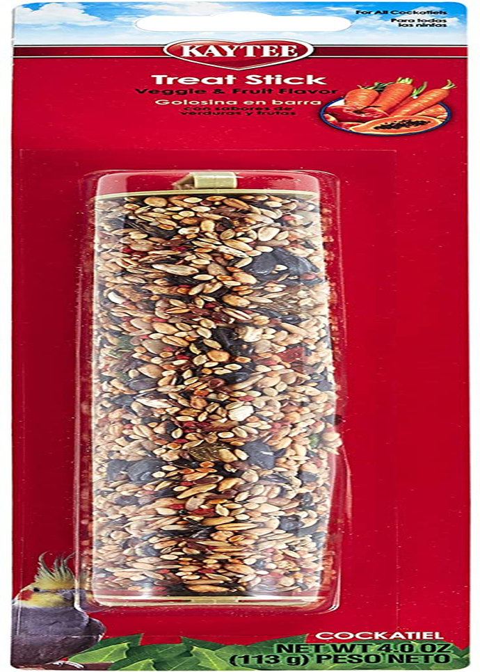 Kaytee Fiesta Tropical Fruit and Veggie Cockatiel Treat Stick, 4-Oz Animals & Pet Supplies > Pet Supplies > Bird Supplies > Bird Treats Kaytee   