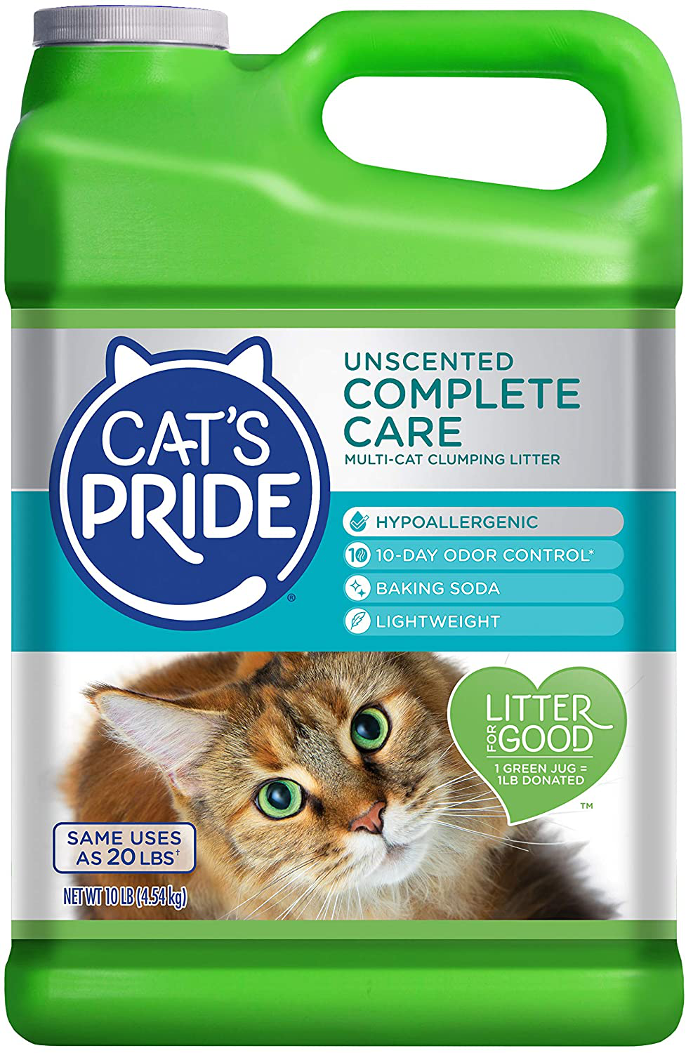 Cat’S Pride Lightweight Multi-Cat Clumping Litter 10 Pounds Animals & Pet Supplies > Pet Supplies > Cat Supplies > Cat Litter Cat's Pride Green 10lb 