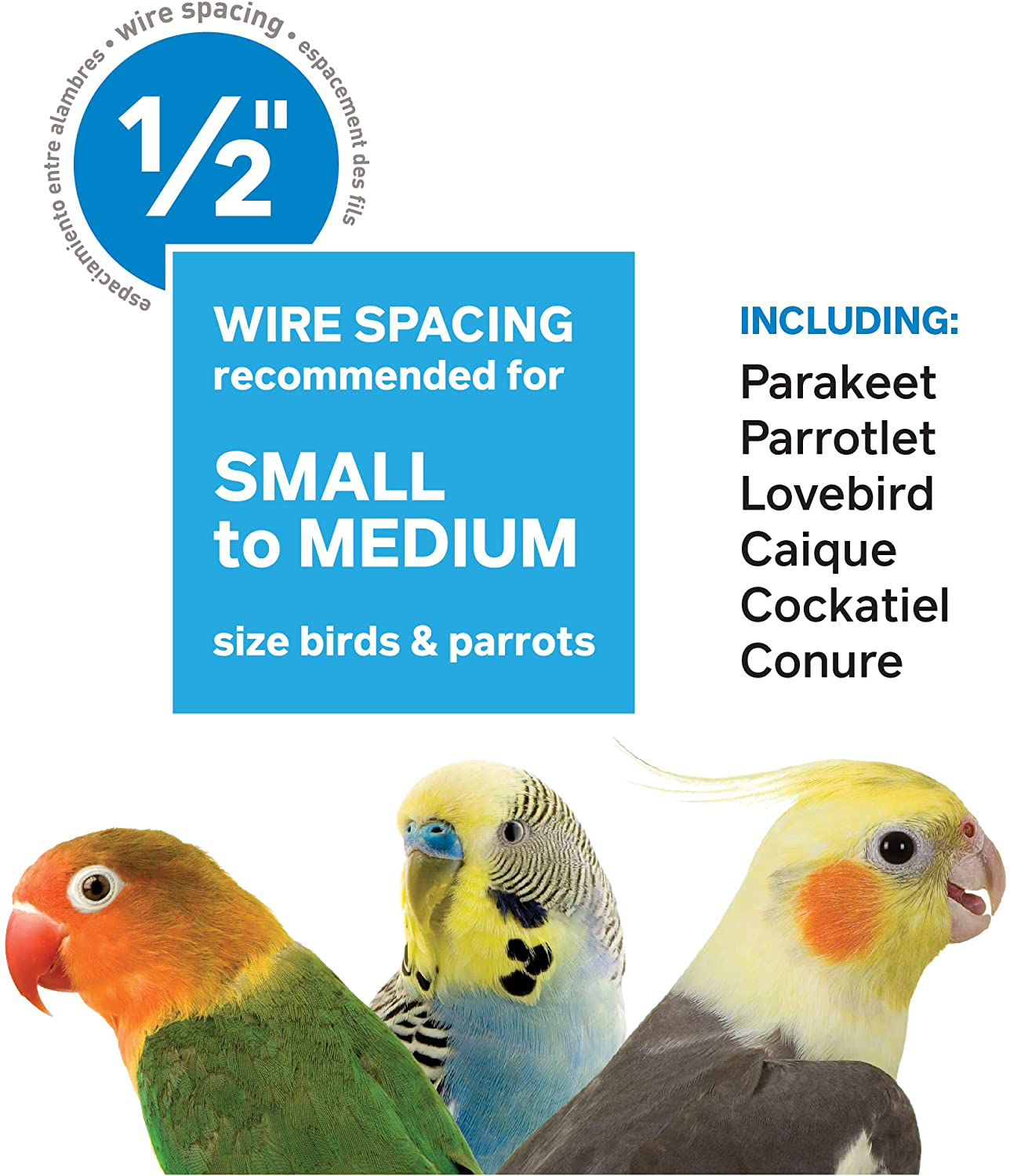 Square Top Parakeet Cage Animals & Pet Supplies > Pet Supplies > Bird Supplies > Bird Cages & Stands Prevue Hendryx   