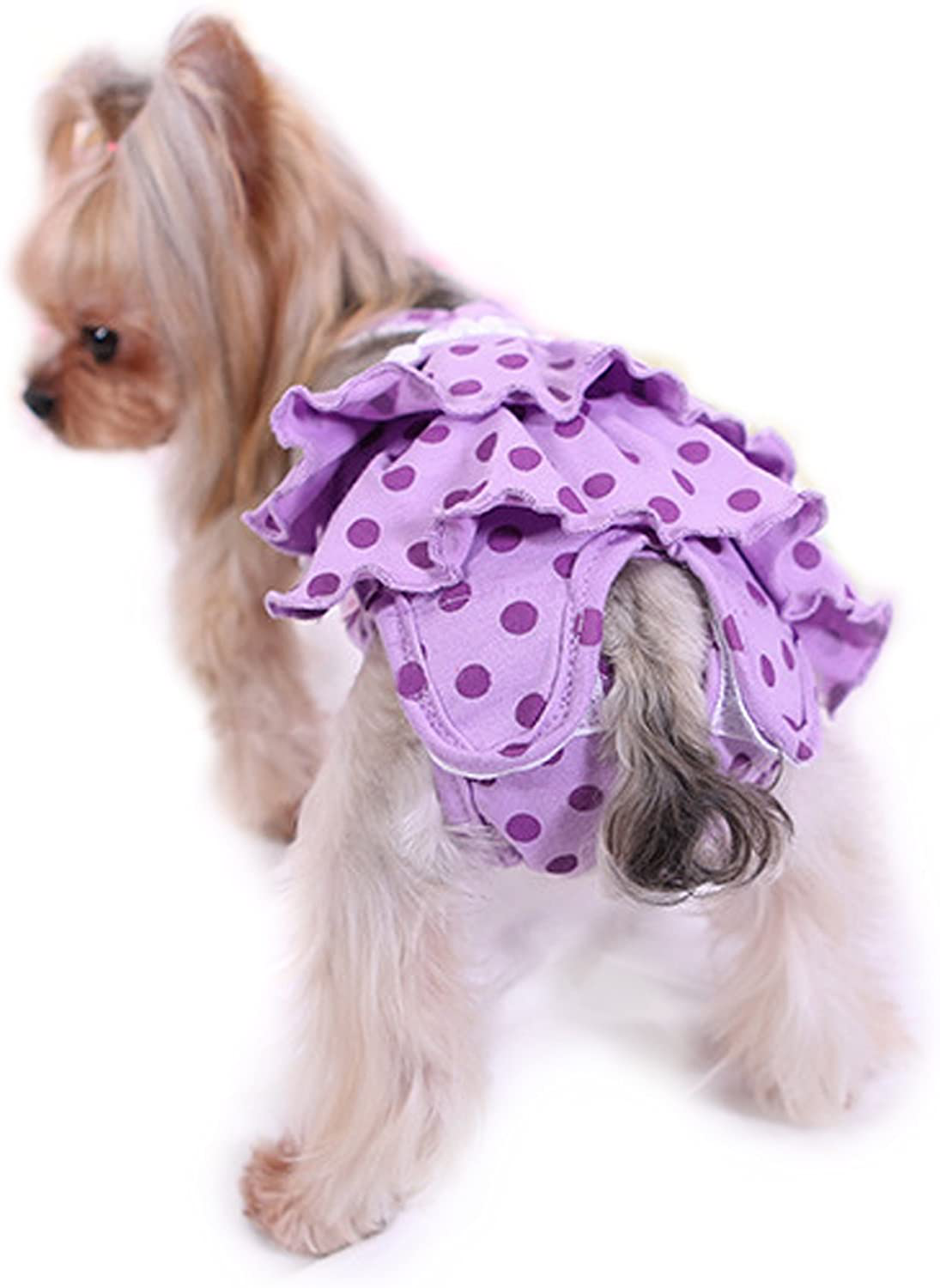 Alfie Pet - Frona Diaper Dog Sanitary Pantie with Suspender for Girl Dogs