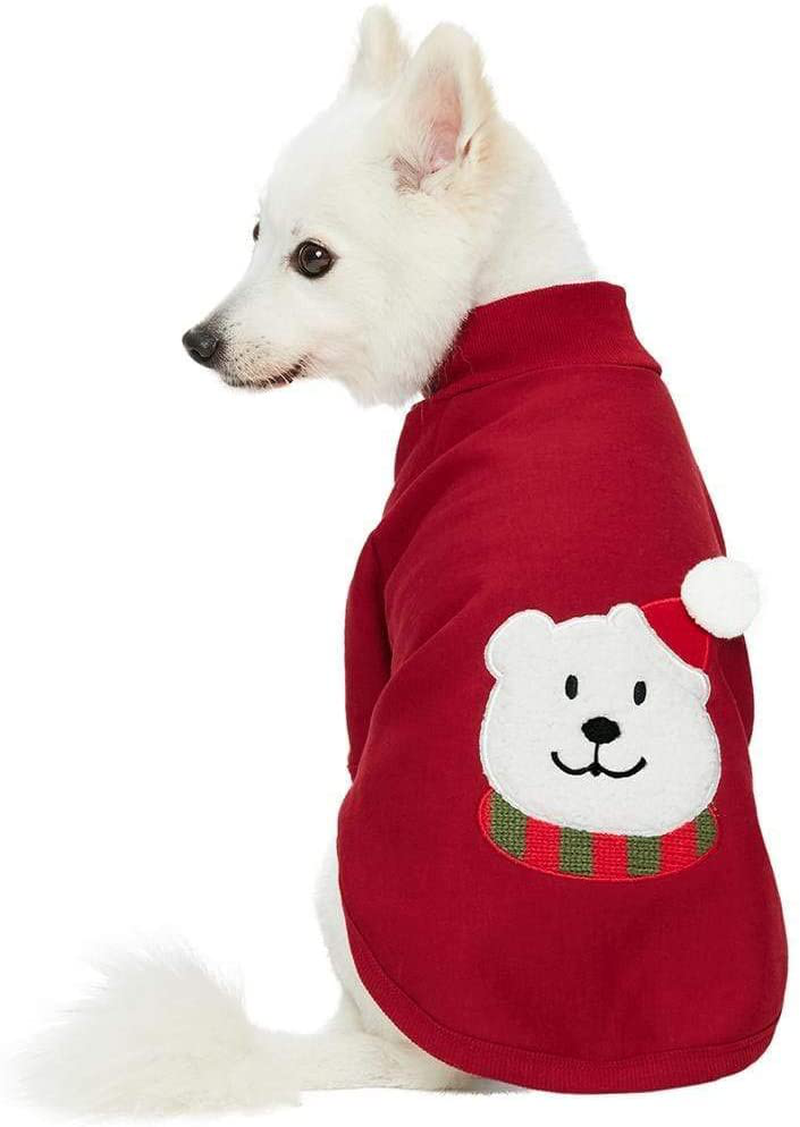 Blueberry Pet 3 Patterns Soft & Comfy Merry Christmas Pullover Dog Sweatshirts Animals & Pet Supplies > Pet Supplies > Dog Supplies > Dog Apparel Blueberry Pet Festive Bear 18 inch (Pack of 1) 