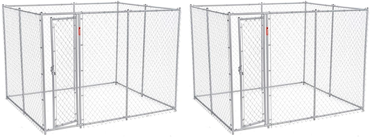 Lucky Dog 10 X 5 X 6 Heavy Duty Outdoor Chain Link Dog House Kennel (2 Pack)