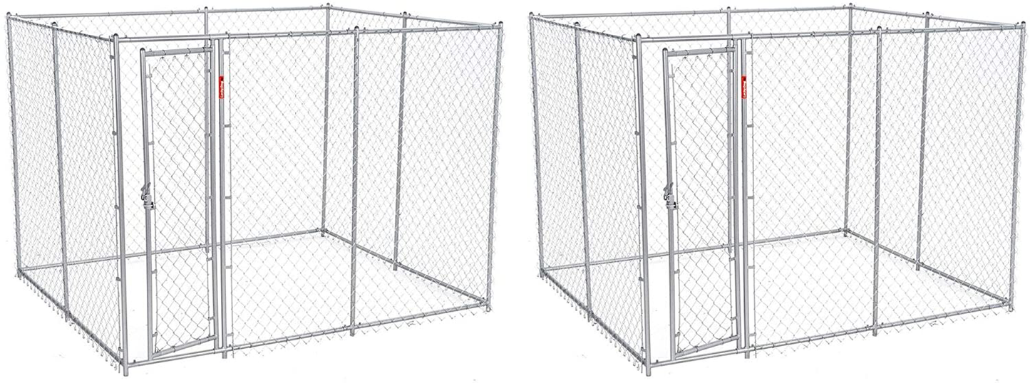 Lucky Dog 10 X 5 X 6 Heavy Duty Outdoor Chain Link Dog House Kennel (2 Pack) Animals & Pet Supplies > Pet Supplies > Dog Supplies > Dog Kennels & Runs Lucky Dog   
