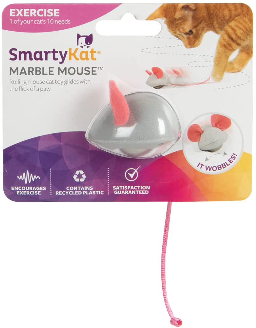 Smartykat Marble Mouse Rolling Marble Cat Toy Animals & Pet Supplies > Pet Supplies > Cat Supplies > Cat Toys SmartyKat   