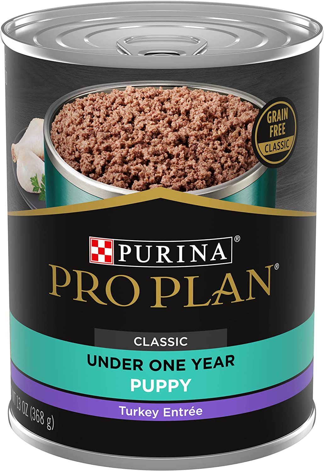 Purina Pro Plan High Protein Wet Puppy Food (Packaging May Vary) Animals & Pet Supplies > Pet Supplies > Small Animal Supplies > Small Animal Treats Purina Pro Plan Grain Free Turkey (12) 13 oz. Cans 