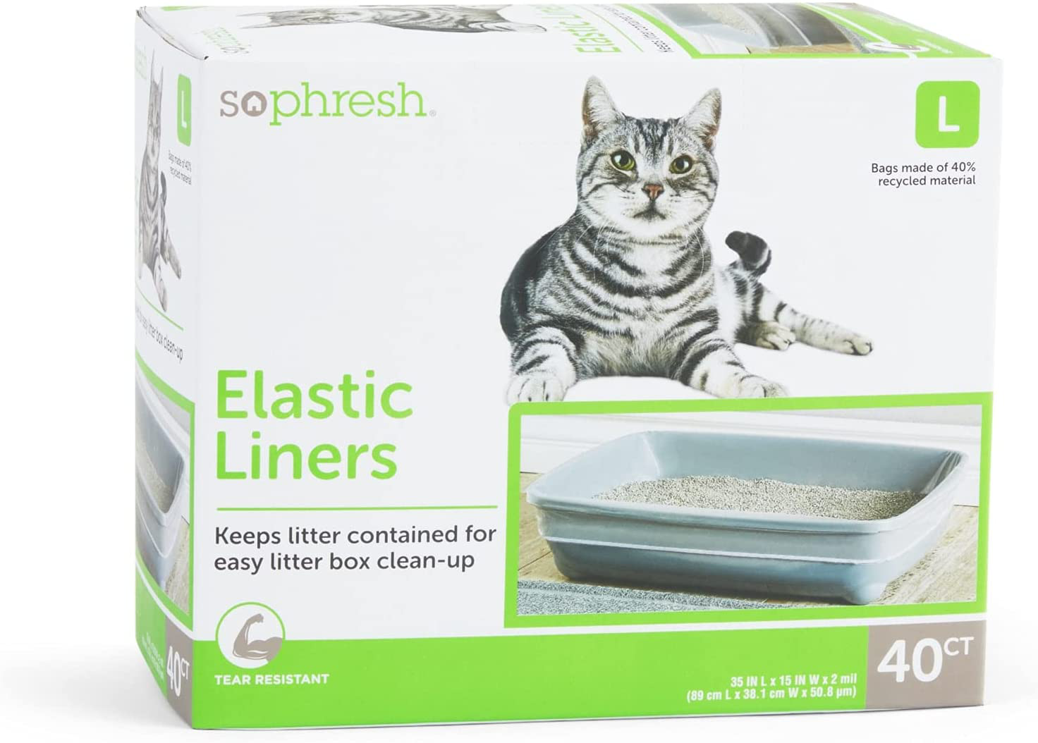 Petco Brand - so Phresh Elastic Litter Liners for Cats Animals & Pet Supplies > Pet Supplies > Cat Supplies > Cat Litter Box Liners So Phresh Large  