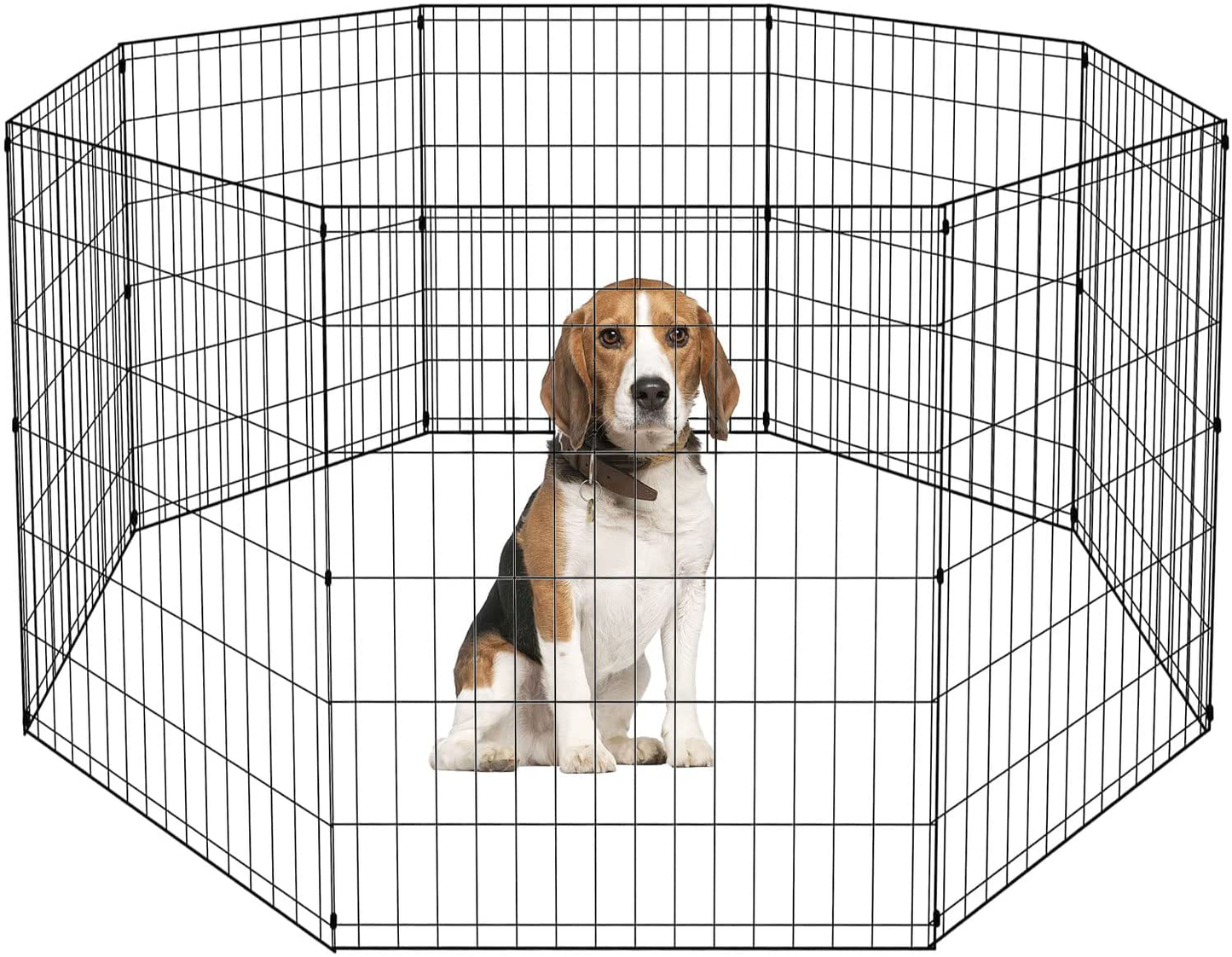 Dog Pen Dog Playpen Puppy Pet Playpen 8 Panel Indoor Outdoor Metal