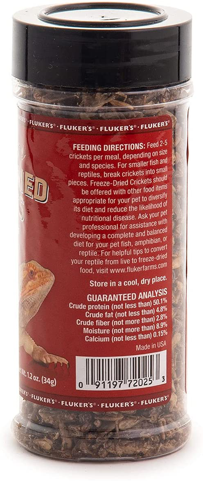 Freeze Dried Crickets, 1.2Oz Animals & Pet Supplies > Pet Supplies > Reptile & Amphibian Supplies > Reptile & Amphibian Food Fluker's   