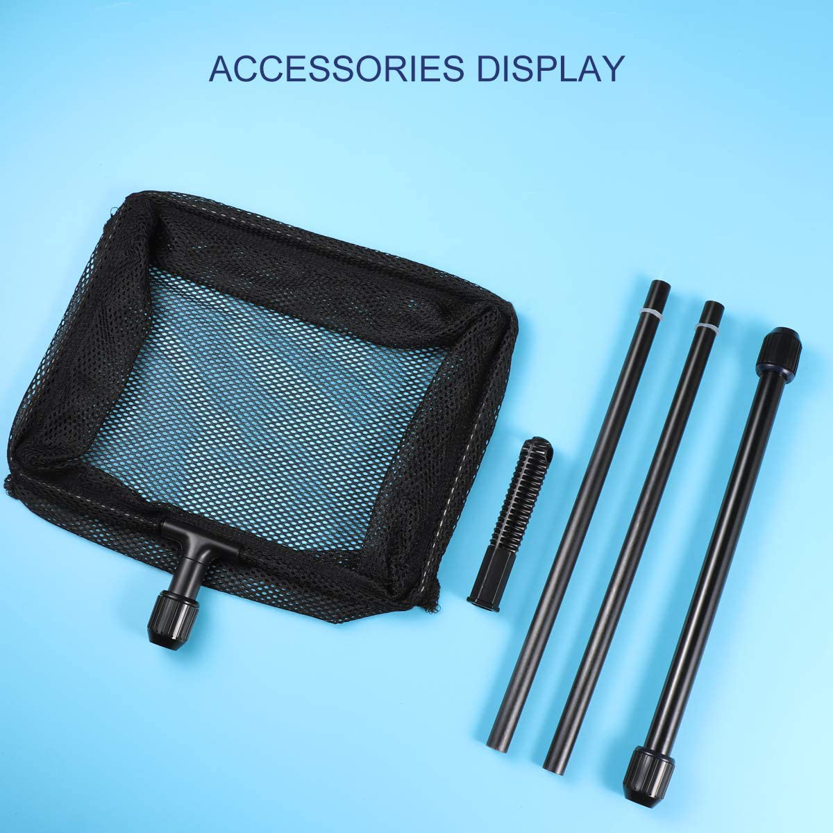 POPETPOP Extendable Aquarium Fish Net - Fishing Landing Net with Plastic Pole Handle - Telescopic Landing Net Tuck Net for Fish Tank Lakes Ponds (Size L) Animals & Pet Supplies > Pet Supplies > Fish Supplies > Aquarium Fish Nets POPETPOP   