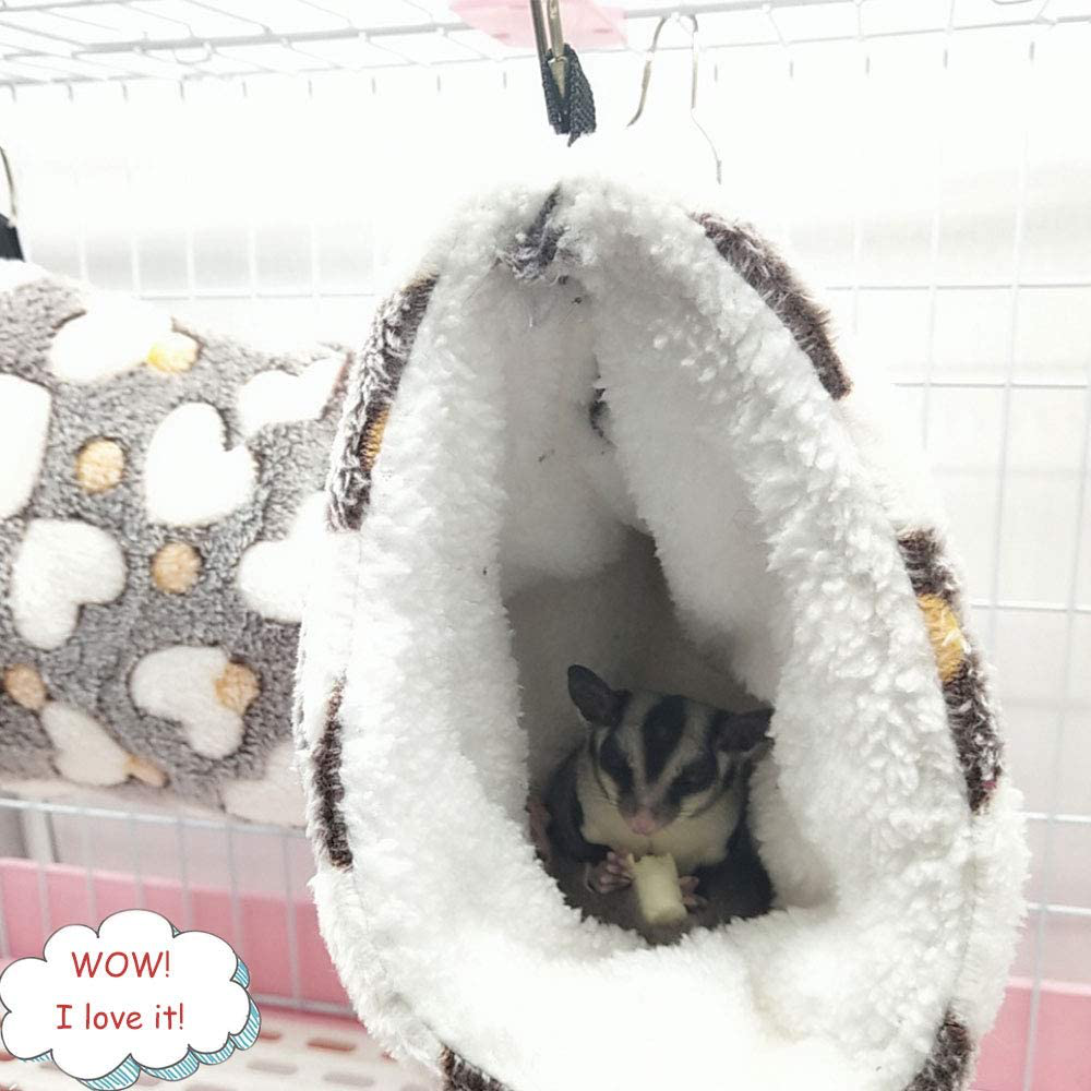 Oncpcare Hanging Tunnel for Small Animals, Hanging Hamster Toys, Sugar Glider Hammock Cage Accessories Bedding for Chinchilla Ferret Squirrel Guinea Pig Rat Playing Sleeping Animals & Pet Supplies > Pet Supplies > Small Animal Supplies > Small Animal Habitat Accessories Oncpcare   