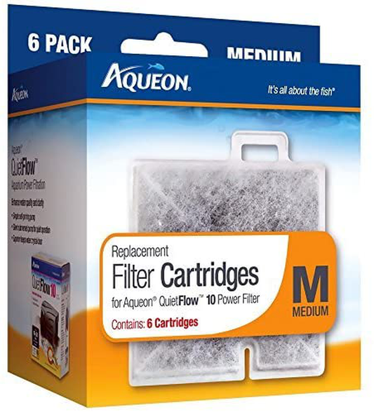 Aqueon Replacement Filter Cartridges (Medium; Pack of 6 Cartridges; for Aqueon Quietflow 10) by Aqueon Animals & Pet Supplies > Pet Supplies > Fish Supplies > Aquarium Filters Aqueon   