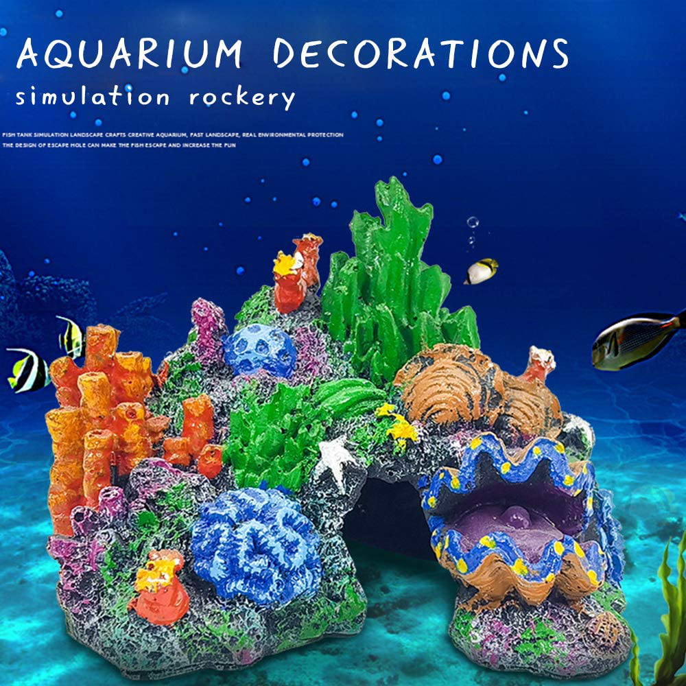PLUS PO Decor pour Aquarium Decoration Aquarium Aquarium Fond 3D Fish Tank  Décorations Et Accessoires Aquarium 3D Milieux Réservoir de Poissons De
