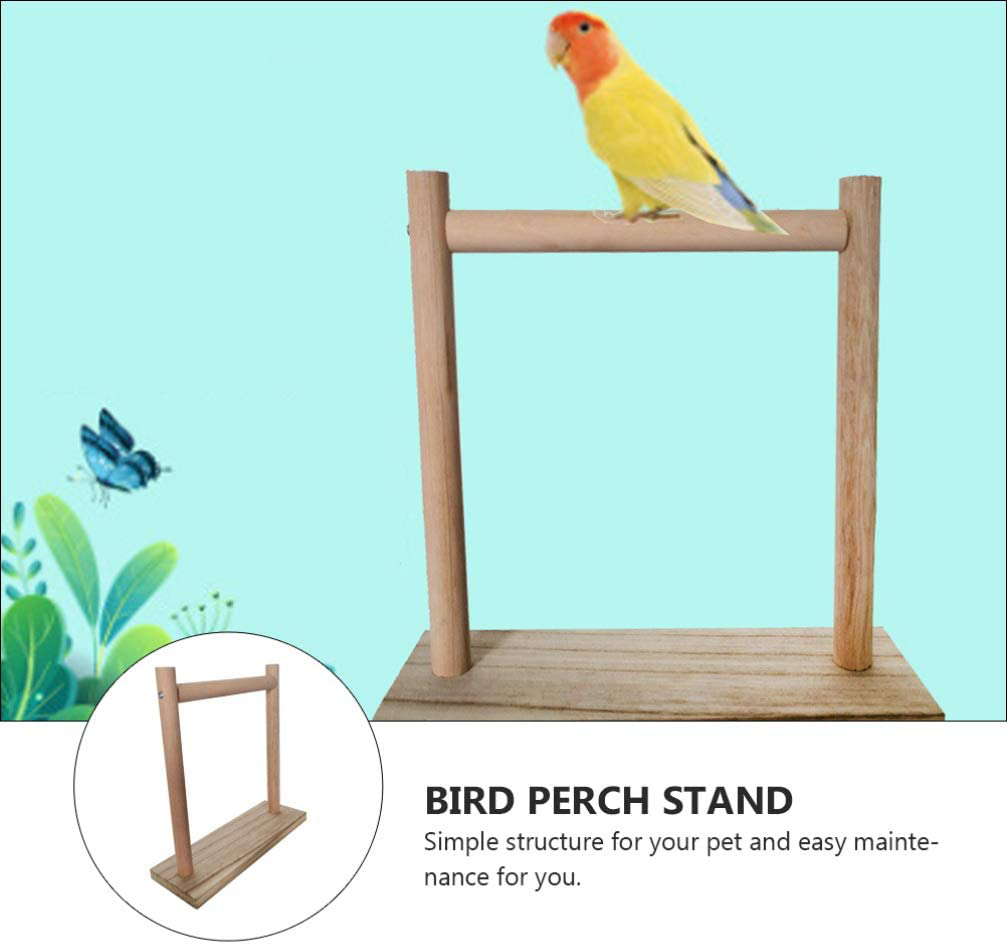 Balacoo Tabletop Parrot Perch Wood Bird Play Stand Gym Stand Cage Accessories Exercise Toys for Cockatiels Conures Parakeet Animals & Pet Supplies > Pet Supplies > Bird Supplies > Bird Gyms & Playstands balacoo   