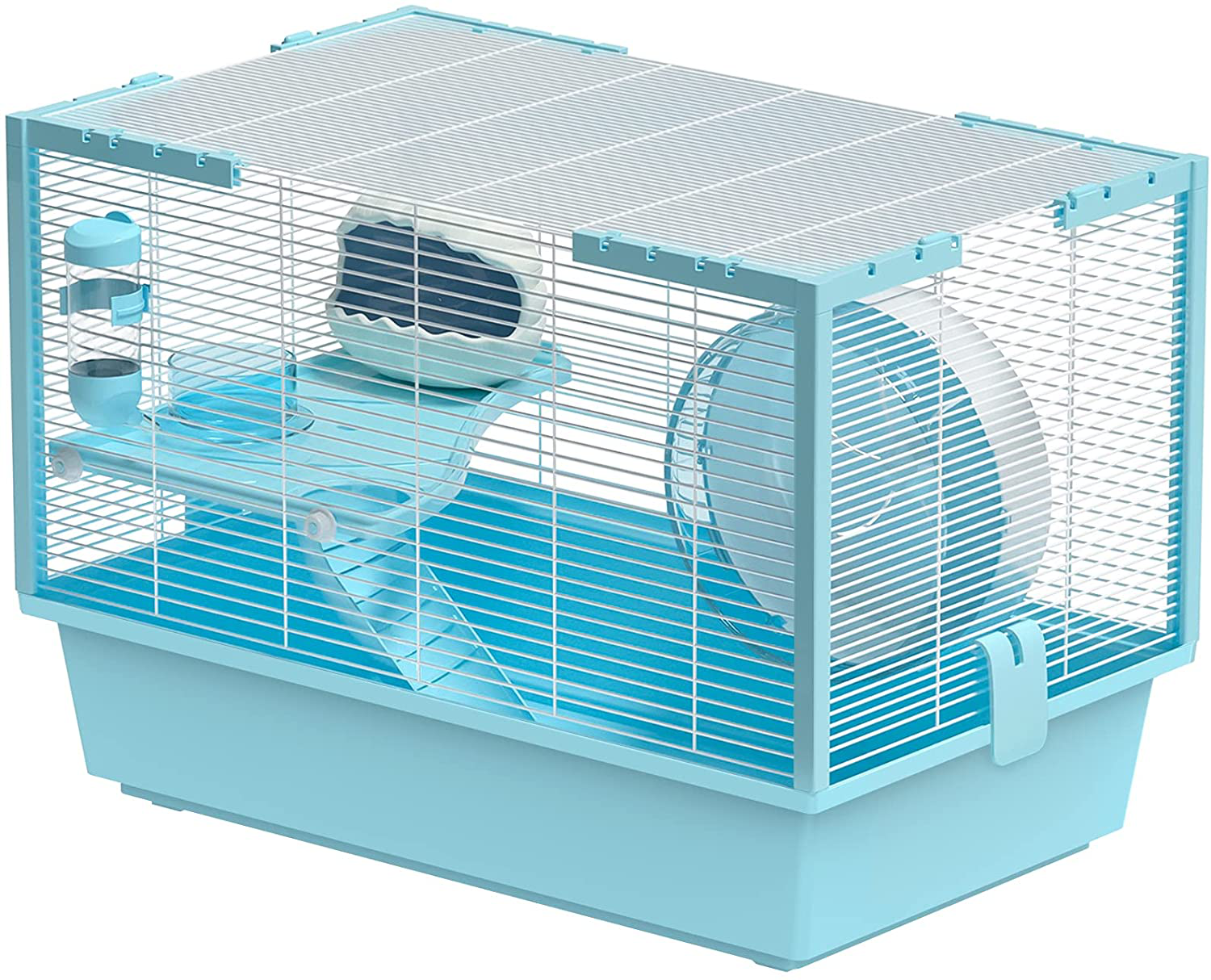Large Hamster Cages and Habitats Small Animal Cage for Syrian Hamster ( Sky Blue)