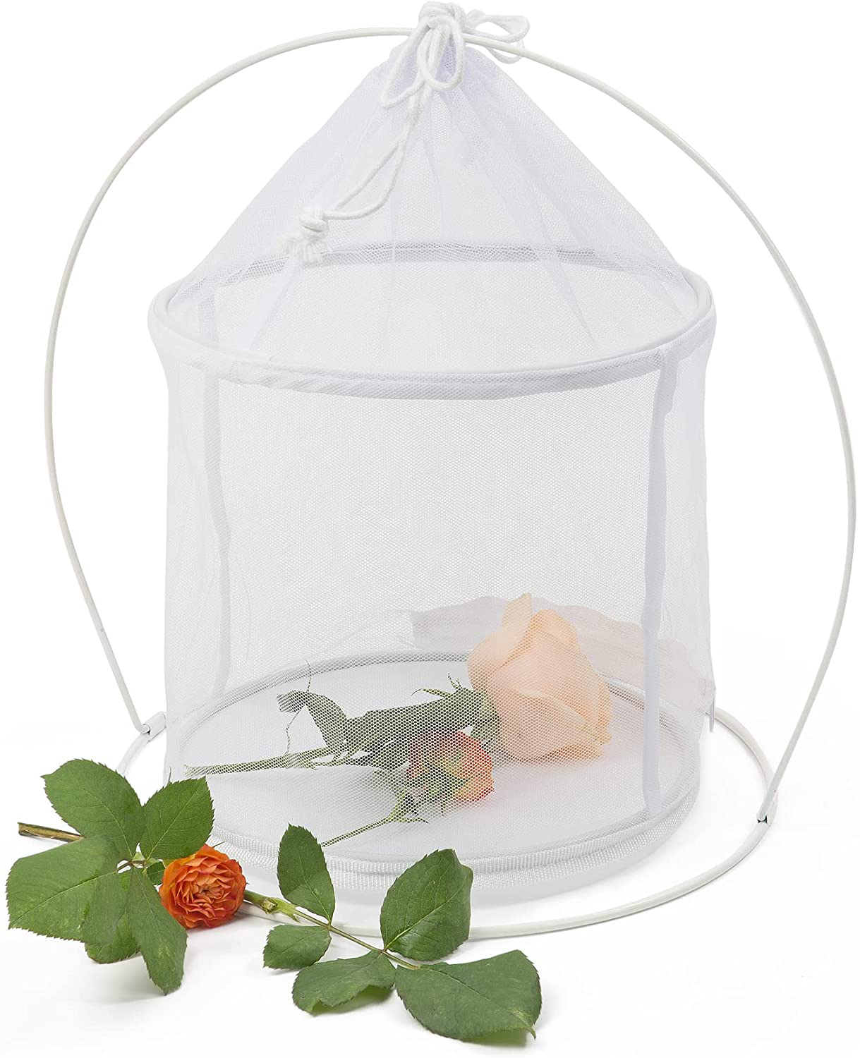 Cute Butterfly Habitat, Insect Mesh Cage, Caterpillar Enclosure, Critter Cage, Bug Terrarium 9.8 X 12 Inches