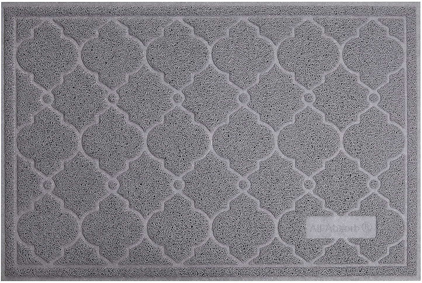 All-Absorb Cat Litter Mat, Large, Grey Animals & Pet Supplies > Pet Supplies > Cat Supplies > Cat Litter Box Mats HONEY CARE   