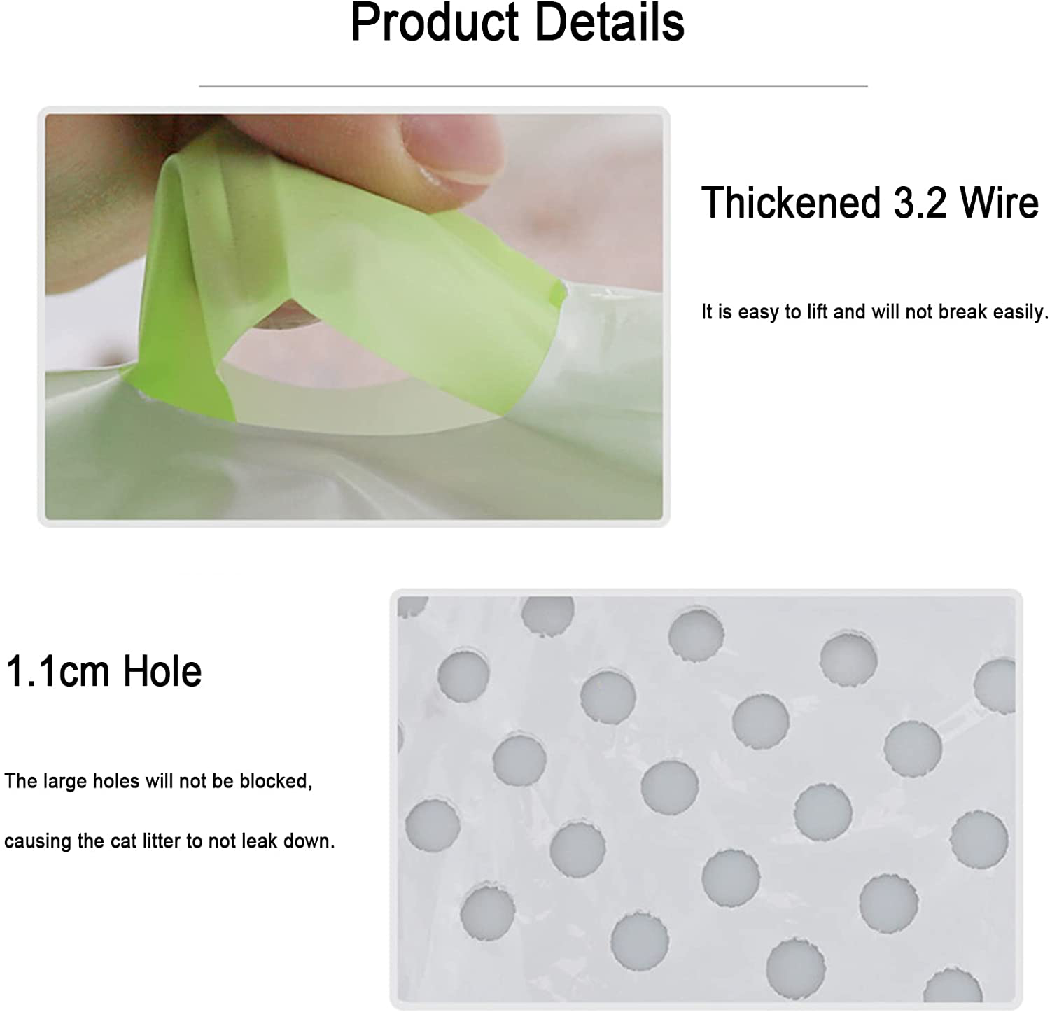 Cat litter sales bags with holes