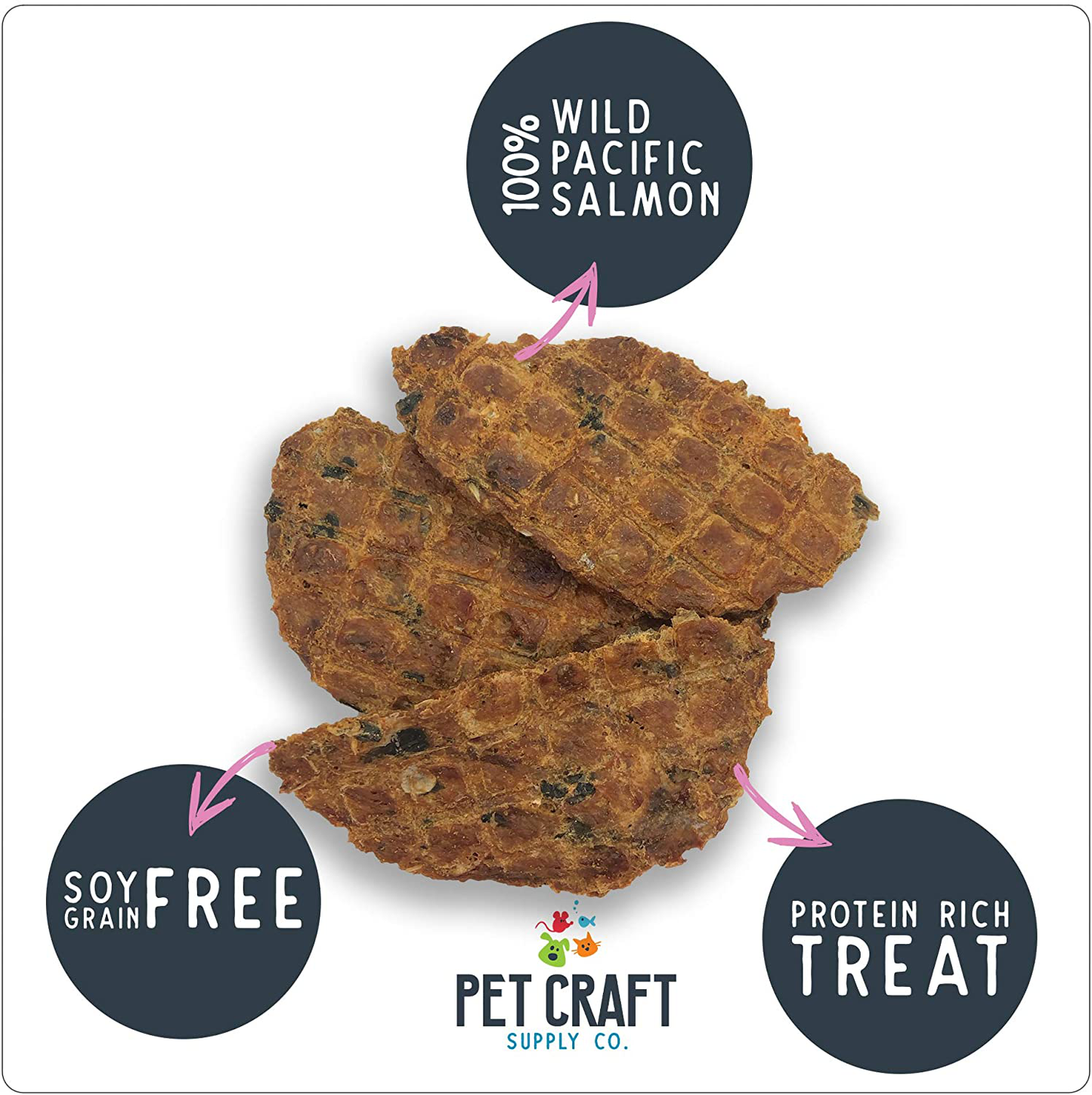 Pet Craft Supply Pure Natural Dried Dog Treats - Salmon Dog Treats - Liver Treats - Training Treats Great for Puppies - Grain Free Animals & Pet Supplies > Pet Supplies > Small Animal Supplies > Small Animal Treats Pet Craft Supply   