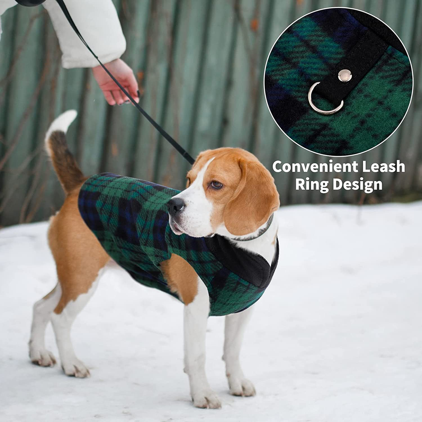 Pedgot 6 Pieces Dog Clothes Warm Dog Fleece Vest with Leash Ring Dog Sweatshirt Winter Pet Clothes Dog Pullover for Puppy Small Dogs Cat Animals & Pet Supplies > Pet Supplies > Dog Supplies > Dog Apparel Pedgot   